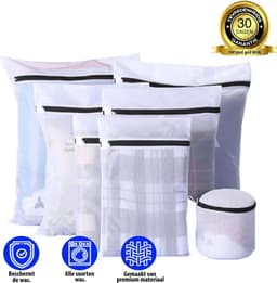 Waszak - Waszakken - 7 stuks - Wasgoed - Waszakje - Wasnetten - Bh waszakje - Wassen -  Waszakje lingerie - Wasgoed - Travel organizer - Waszak set - Wasnet - Laundry bag - Waszak met rits - Beschermende waszak - Was - Fijn wasgoed - Eco friendly — thumbnail 1