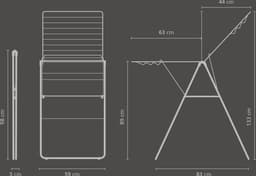Brabantia HangOn Droogrek 20m - Inklapbaar Wasrek - White — thumbnail 3