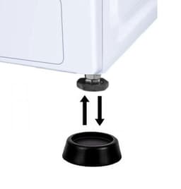 Trillingsdempers Wasmachine & Droger – Set van 4 stuks – Zwart - Wasmachine Geluidsdempers / Vibratiedempers – Pads / Voetjes – Antislip rubber - Extra dik — thumbnail 2
