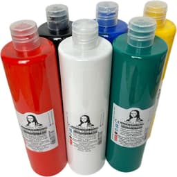 Südor Textielverf set 6 x 500 ml. Wasbestendige textielverf voor lichte stoffen. Wasmachinebestendig, wasbestendig. Fixatie door strijken (6-kleurenset) — thumbnail 2