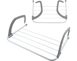 Wasrek Hangend - Deur/Trapgat/Balkon - Droogrek inklapbaar - 3m Drooglengte