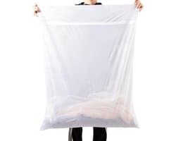 BOTC Waszakken - 90*110cm Waszak Groot - 1 set van 2 stuks - Waszak Wasmachine - Laundry bag - Waszakken - Wit — afbeelding 1