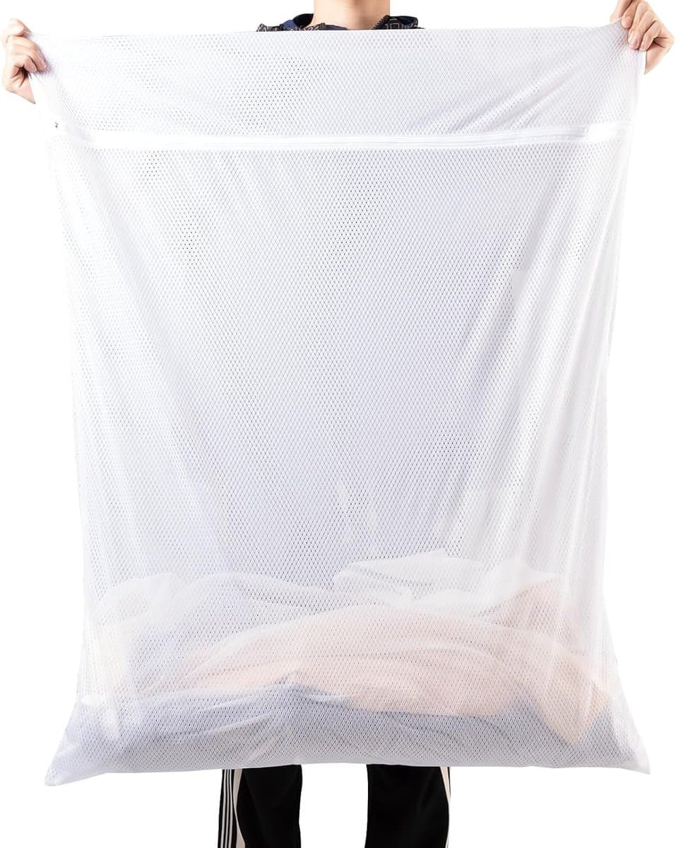 BOTC Waszakken - 90*110cm Waszak Groot - 1 set van 2 stuks - Waszak Wasmachine - Laundry bag - Waszakken - Wit — afbeelding 1