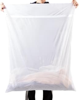 BOTC Waszakken - 90*110cm Waszak Groot - 1 set van 2 stuks - Waszak Wasmachine - Laundry bag - Waszakken - Wit — thumbnail 1