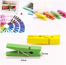 Kleurrijke Mini Houten Wasknijpers - 100 Stuks voor Fotografie en Decoratie — thumbnail 5