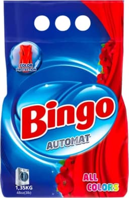 Bingo Automat All Colors 8,10KG - (6 x 1,35KG) - Waspoeder - Voordeelverpakking - Color Protection - Wasmiddel — thumbnail 2