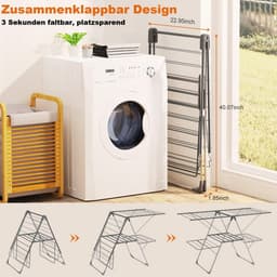 Luxe wasrek – droogrek – inklapbaar - wasdroogrek — thumbnail 5