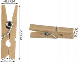 FSW-Products - Kleine Houten Mini Knijpers - 50 Stuks - Kaart Was Knijpertjes - Foto Knijpers - Polaroid - Geboorte Wasknijpers - Kaartknijper - Kerst Sinterklaas Decoratie — thumbnail 4