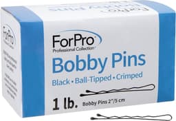 Professionele Bobby Pins Zwart 5 cm - Antislip Haarspeldjes met Balpunt (ca. 400 stuks) — thumbnail 1