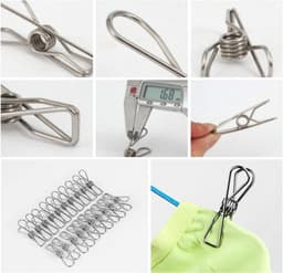 40x RVS Wasknijpers Sterk & Roestvrij - Kleding, Handdoeken en Sokken — thumbnail 5