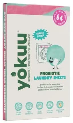 YOKUU Probiotische Wasstrips - 64 Wasbeurten - Zomerbloemen Geur - Reis Wasmiddel - Ultra Geconcentreerd en Voorgedoseerd - Ecologisch Wasproduct — thumbnail 1