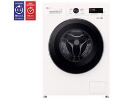 LG F4X1009NWK wasmachine 9 kg met Inverter Direct Drive voor stiller, duurzamer wassen - Spa Steam™ verwijdert allergenen en verzorgt stoffen - 6 Motion voor optimale bewegingen - Energieklasse A.