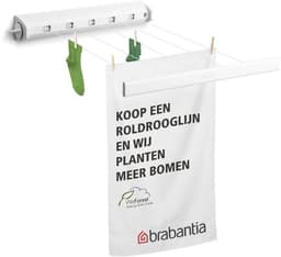 Brabantia Roldrooglijn - Uittrekbaar tot 4,4 m - 22 m - Wit — thumbnail 5