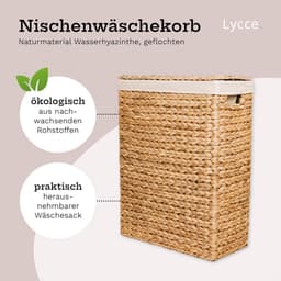 Rieten Wasmand met Deksel - Wascomfort — thumbnail 5