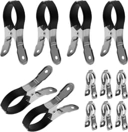 Wasknijpers Set - Handdoek Klemmen - Strand en Wasgoed - Roestvrij Staal - Groot en Klein — thumbnail 1