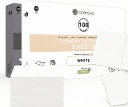 Cosmeau Zwart + Wit Combo Wasmiddel Wasstrips 2x100 Wasbeurten- Wasvellen - Wasdoekjes - Detergent Sheets - Wasdoekjes — thumbnail 1