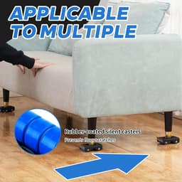 Verrijdbare Basis voor Zware Huishoudelijke Apparaten - Wasmachine & Droger Trolley met Stille Wielen en Rem — thumbnail 5