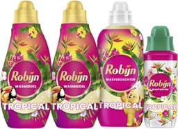 Robijn Perfect Match - Tropical - 4 stuks - 2x wasmiddel + 1 wasverzachter + 1 wasparfum - Voordeelverpakking — thumbnail 4