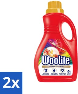 2 x Woolite Color - Vloeibaar Wasmiddel - Met Keratine - Gekleurde Was - 15 Wasbeurten - 0,9L - Wasmiddel Voor Gekleurde Kleding - Kleurwasmiddel - Wasmiddel Met Keratine - Wasmiddel Voor Zachtheid - Wasmiddel Voor Kleurbehoud — thumbnail 1
