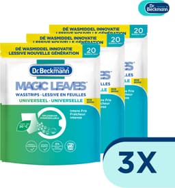 Dr. Beckmann - Magic Leaves Wasstrips - Voordeelset – Universeel 3 stuks - Colour 3 stuks – 120 Wasbeurten — thumbnail 1