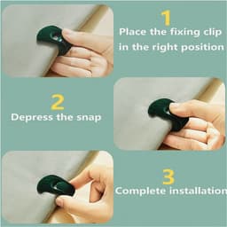 Quilt-bevestigingsclips - antislip, hoge elasticiteit - set van 12 — thumbnail 5