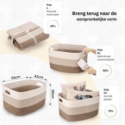 Heupwasmand - Wassorteerder - Wasbox - Wasmand - Meerkleurig — thumbnail 2