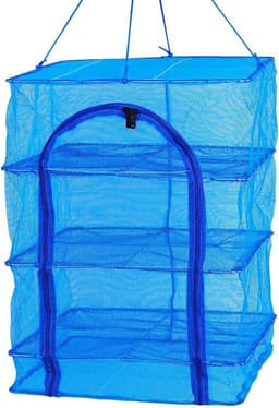 Allecto- Droogrek - Opvouwbaar - 3-Laags - Clip - Groente Fruit Kruiden - 35x35x66cm - Geschikt voor Droger - Groen Opvouwbaar Droogrek voor Groente- en Fruitdrogen — thumbnail 5