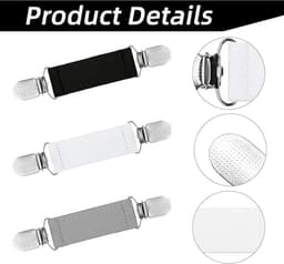 Set van 6 sjaalclips - kledingclips - korte clips - vestclips - handschoenclips - geschikt voor kinderen en volwassenen - 13 cm x 2,5 cm — thumbnail 5