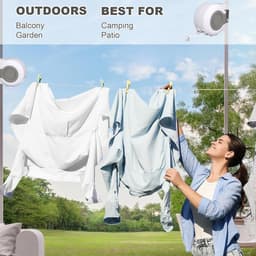 Dailygoods- Waslijn Intrekbaar - Dubbele Lijn - Wandgemonteerd - Ruimtebesparend - 26 Meter Droogtijd - Voor Binnen/Buiten - Drooglijn — thumbnail 4