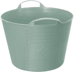 Excellent housewares Flexibele kuip / emmer - groen - 15 liter - kunststof - 35 x 28 cm - met handvatten — thumbnail 1