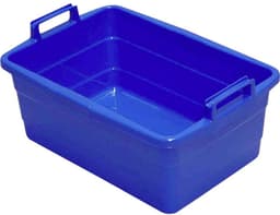 Lockweiler Bak vierkant 62 cm/45 L blauw staande handgrepen — thumbnail 1