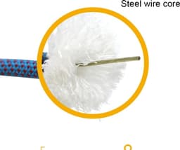Waslijn Touw van 10M/15M/20M met Clips - Roestbestendig en Weerbestendig Touw voor Buitengebruik en Tuin — thumbnail 5