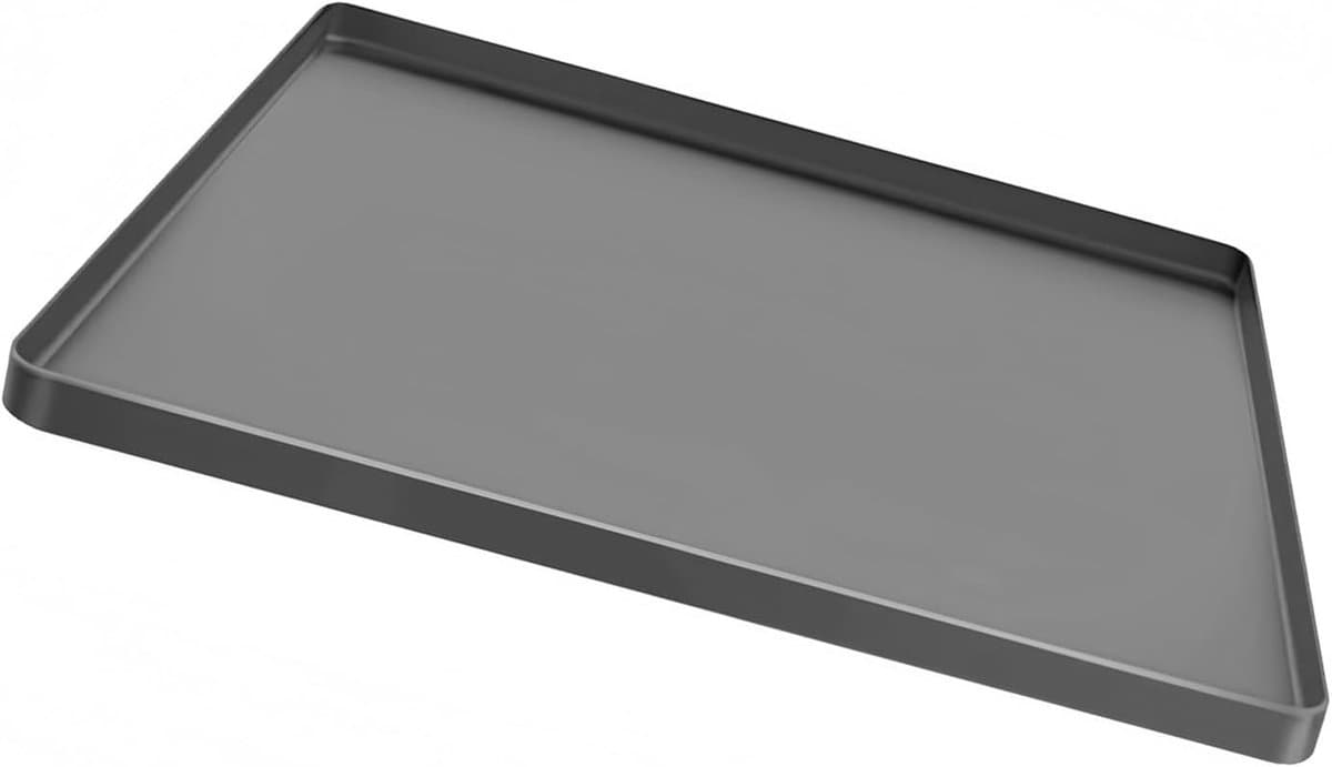 Afvoerbak Mat - Lekbak Onderlegger - Apparaat Bescherming - Opstaande Rand - 60x50cm - Zwart — afbeelding 1