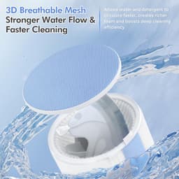 Kraftverdia 2 Stuks Schoenwaszak met Rits – Waszak voor Sneakers in Wasmachine – 360° Microvezel Reiniging – Verborgen Rits – Herbruikbaar – Wit — thumbnail 5
