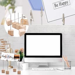 20 Stuks Houten Foto Clip Houders voor Thuis en Kantoor — thumbnail 2