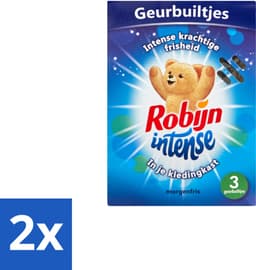 2 x Robijn Geurbuiltjes Intense 3 stuks per verpakking - Geur In Kleding - Frisheid In Kleding - Langdurige Geur - Geurbuiltjes - Kledingkast Geur — thumbnail 1