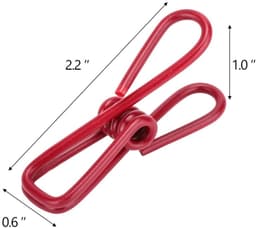 30 stuks - Clips - 5,6 cm gekleurde kledingclips - Waterdichte metalen chipsclips - Stalen clips - Geschikt voor voedselzakken, chipszakken en papier - Gemengde kleuren (willekeurige kleuren) — thumbnail 4