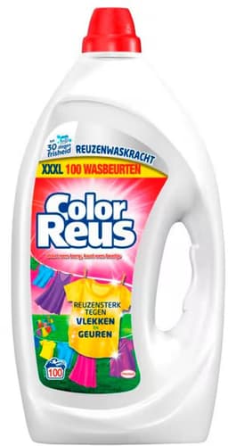 Color Reus Gel - Vloeibaar Wasmiddel - Gekleurde Was - Grootverpakking - 100 Wasbeurten — thumbnail 1