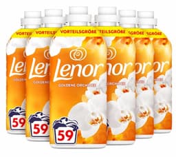Lenor Wasverzachter Amber & Orchidee 59 Wasbeurten - 8 x 1239 ml - Voordeelverpakking — thumbnail 1