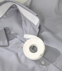 6x Collarpads Zelfklevende Zweetbeschermers voor Kleding en Hoeden, 2,5x8 cm, Wit, Wasbaar en Herbruikbaar — thumbnail 3