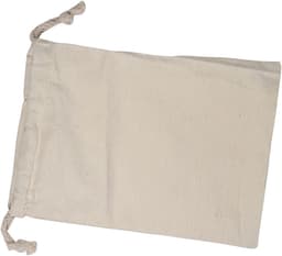 Set van 6 Katoenen Reistassen - Handige Trekkoord Tassen - Ideaal voor Mannen en Vrouwen - Herbruikbare Opbergzakken - 15 x 20 cm — thumbnail 3