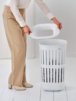 Brabantia Collect-It Wasmand - set van 2 - met Deksel - 55 l - White — thumbnail 4