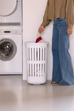 Brabantia Collect-It Wasmand - set van 2 - met Deksel - 55 l - White — thumbnail 5