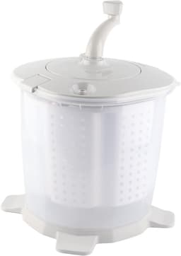 Handmatige mini-wasmachine voor ondergoed en babykleding - Draagbare reiswasmachine voor kleine items - Grijs - 15,7x13,0 inch — thumbnail 4