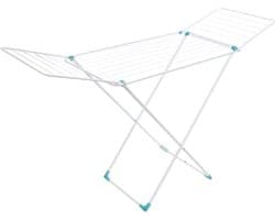 Droogrek Universal 18m wit - Gevleugelde Opvouwbare Kleding Airer, Metaal