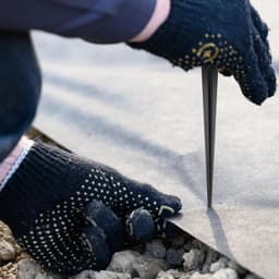 Sillar, grondankers, 17 cm, voor geotextiel, gaas, folie, UV-bestendig, stabiel en duurzaam, PP-kunststof, sterke tuinankers voor geotextiel, 100 stuks — thumbnail 4