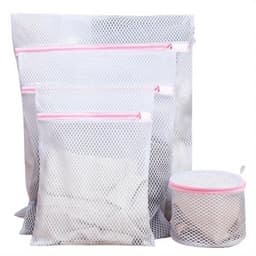 DW4Trading Polyester Waszakken met Rits Set van 4 Stuks - Bescherming Voor Kleding en Lingerie — thumbnail 4