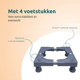 George Napoli Wasmachine Verhoger - Opbouwmeubel - Sokkel - Onderzetter - Onderbouwkast - Kast - Ook voor Droger, Koelkast, Vaatwasser en Vriezer — thumbnail 5