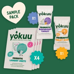 YOKUU - Wasstrips Proefpakket + 1 X Toiletbomb en 1 X Vaatwas tablet - 8 Probiotische Wasdoekjes — thumbnail 1