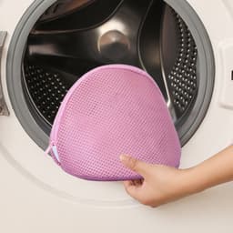 BH Waszakken - Mesh Delicates Zakken - Ondergoedbeschermer met Rits - Voor Wasmachine & Reizen - Voor Vrouwen & Studenten - Roze - 30x25 cm - 6 Stuks — thumbnail 4